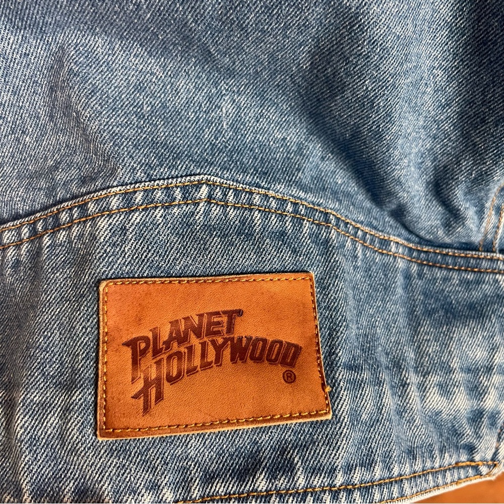 Vintage Planet Hollywood denim jacket medium - Picture 10 of 11
